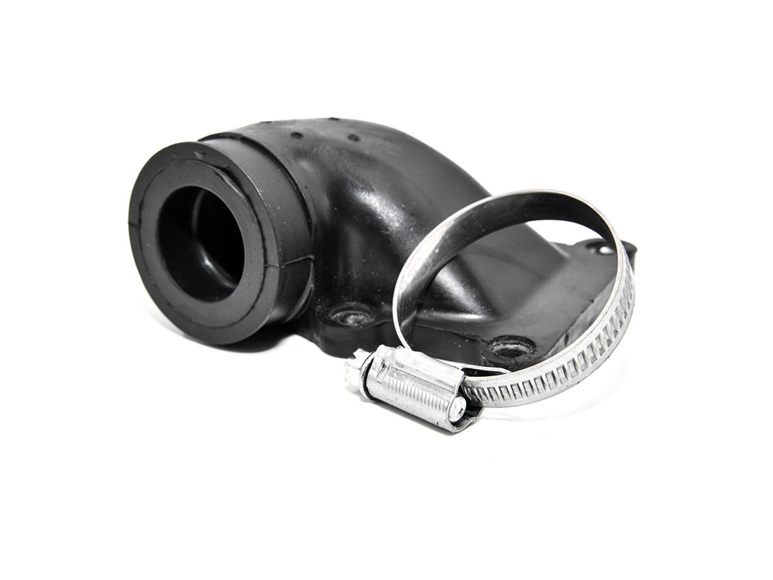 Ansaugstutzen mit Schlauchschelle für Minarelli stehend