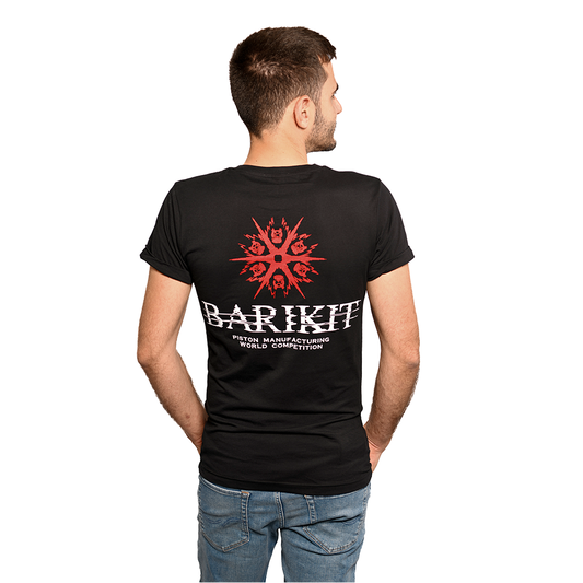 Barikit T-Shirt schwarz mit rotem Logo