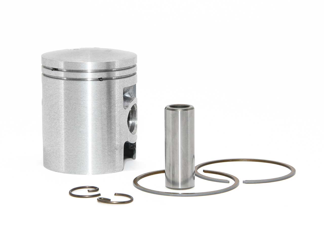 Ein Kolben mit 2 Ringen und einen Kolbenbolzen