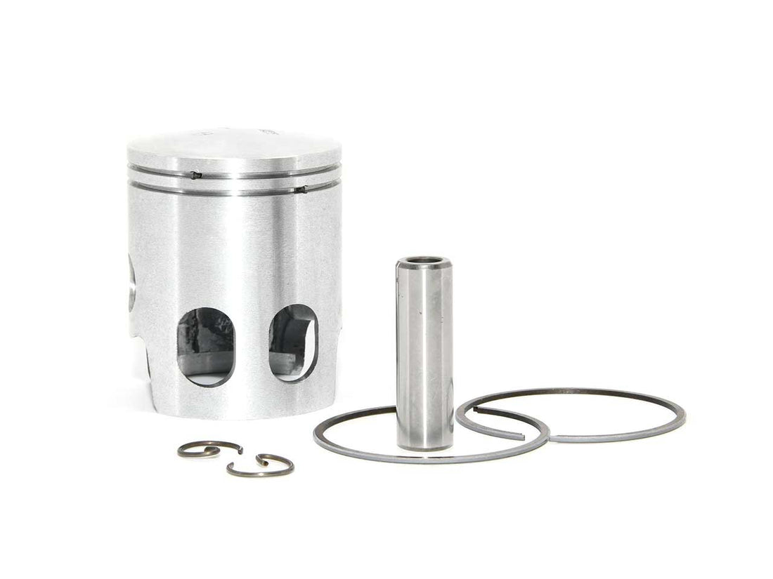 Barikit Kolben für einen Yamaha Roller Motor. Ein Kolbenbolzen sowie 2 Kolbenclips und ein Kolbenring.
