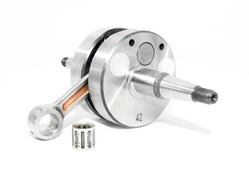 Barikit Kurbelwelle für einen Derbie Senda Motor. Eine Pleuelstange mit Hubzapfen und ein Nadellager.