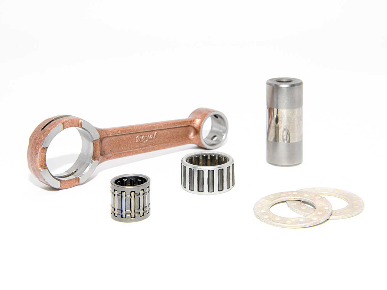 Barikit Pleuel für einen Suzuki RM 85 Moped Motor. Ein Hubzapfen, zwei Anlaufscheiben sowie 2 Nadellager.