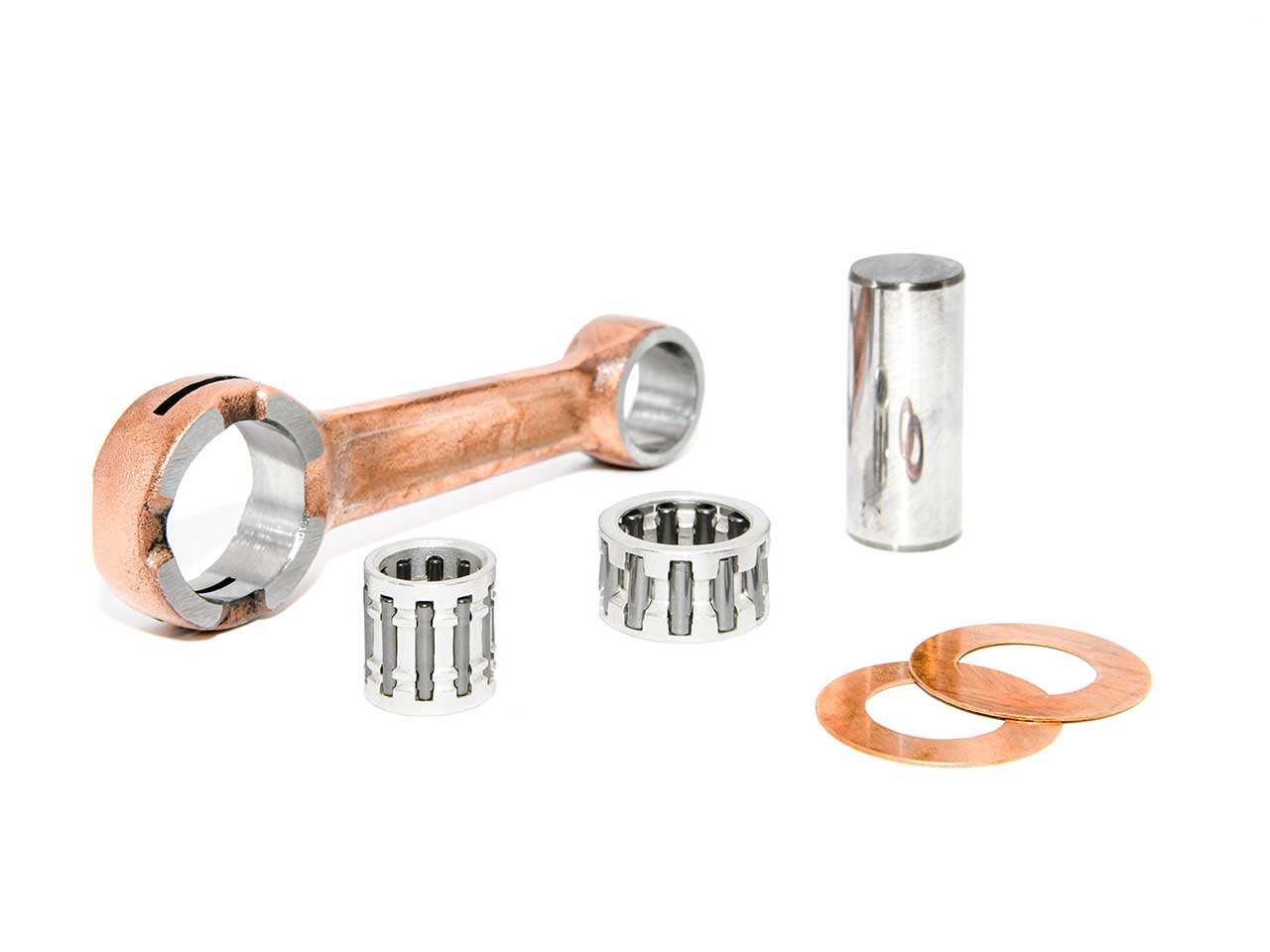 Barikit Pleuel für einen Yamaha Aerox Roller Motor. Ein Hubzapfen, zwei Anlaufscheiben sowie 2 Nadellager.