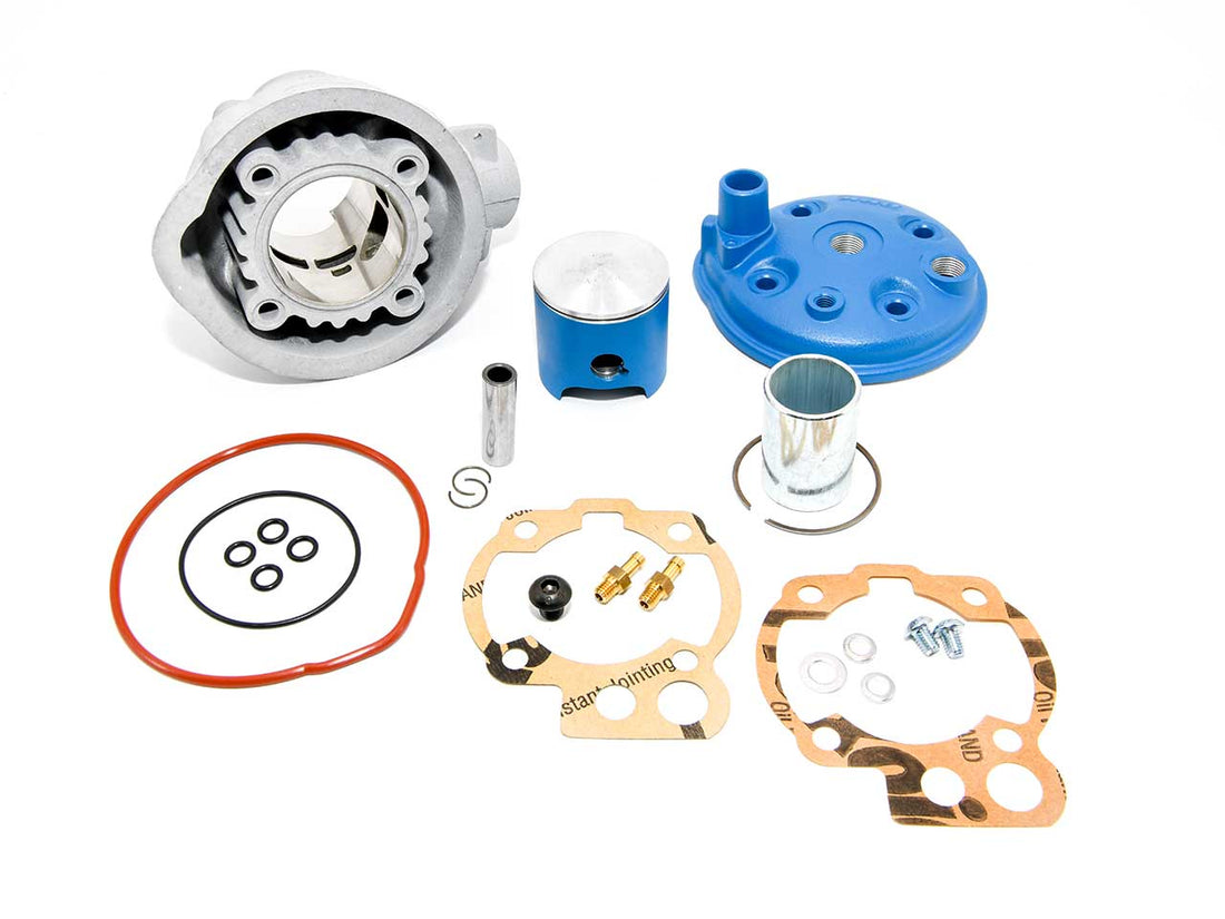 Barikit Tuning Zylinderkit. Zylinder, bluezafir Kolben, blauer Zylinderkopf sowie Dichtungssatz.