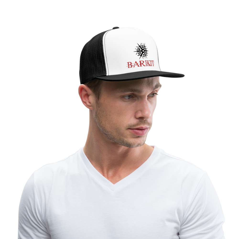Trucker Cap hell - Weiß/Schwarz
