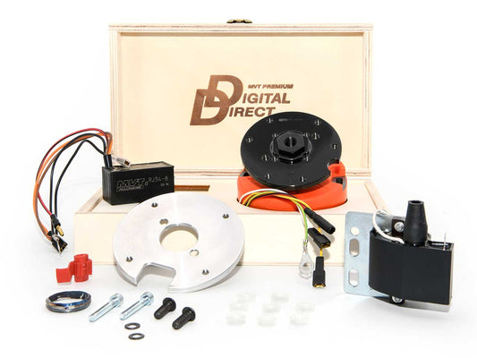 MVT Zündung für einen Peugeot Jet Force Roller Motor. Digitaler Stator mit Montageplatte, Innenrotor, Zündspule und CDI. Verpackt in Holzkiste.