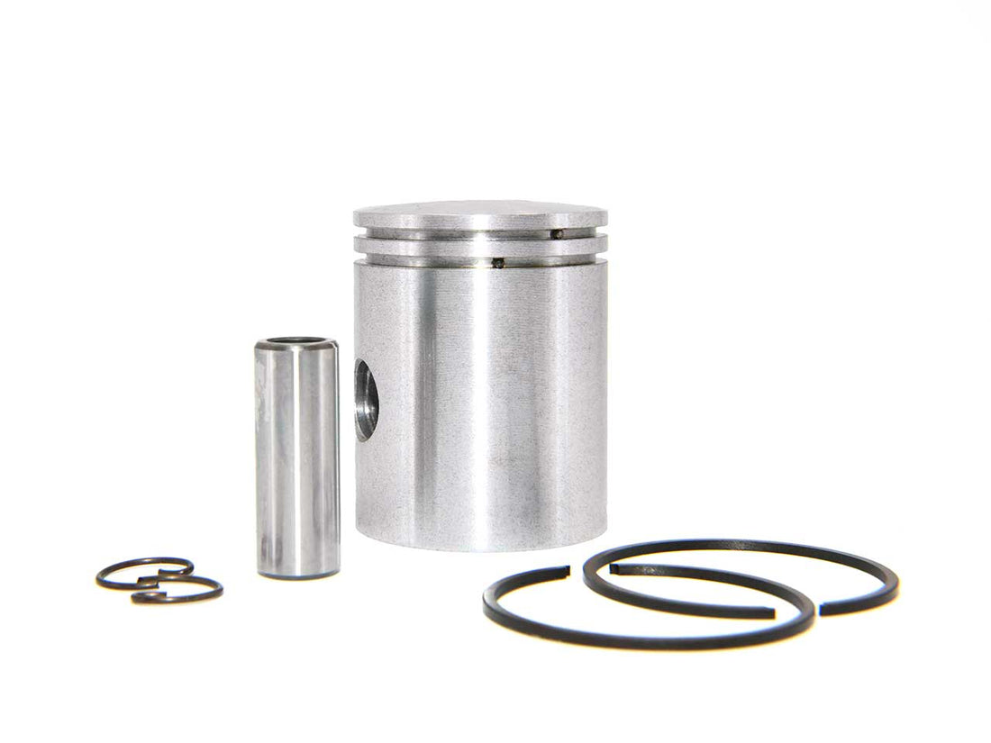 Barikit Kolben für einen Casal Moped Motor. Ein Kolbenbolzen sowie 2 Kolbenclips und ein Kolbenring.
