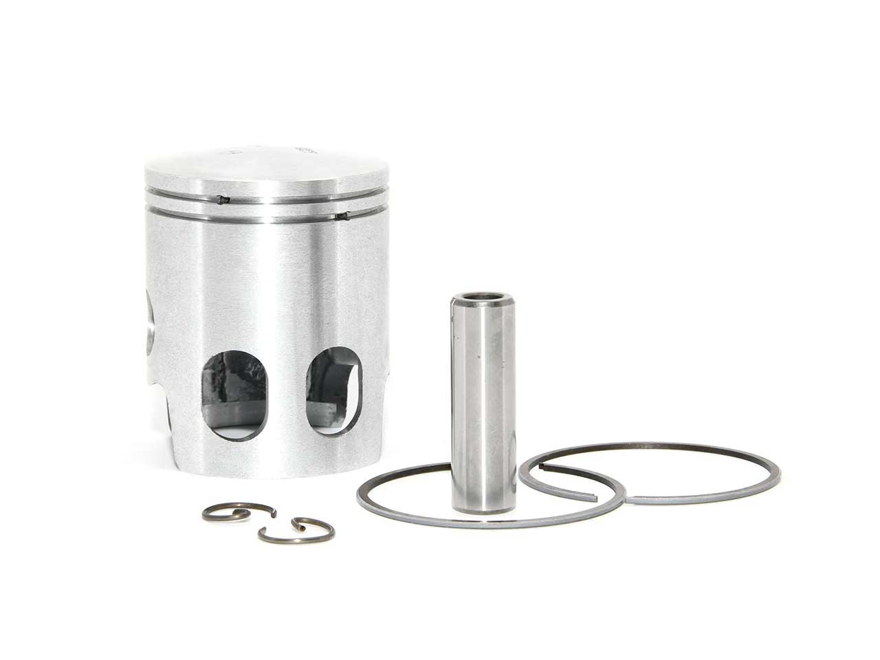 Barikit Kolben für einen Yamaha Roller Motor. Ein Kolbenbolzen sowie 2 Kolbenclips und ein Kolbenring.