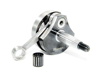 Barikit Kurbelwelle für einen Vespa PK Motor. Eine Pleuelstange mit Hubzapfen und ein Nadellager.