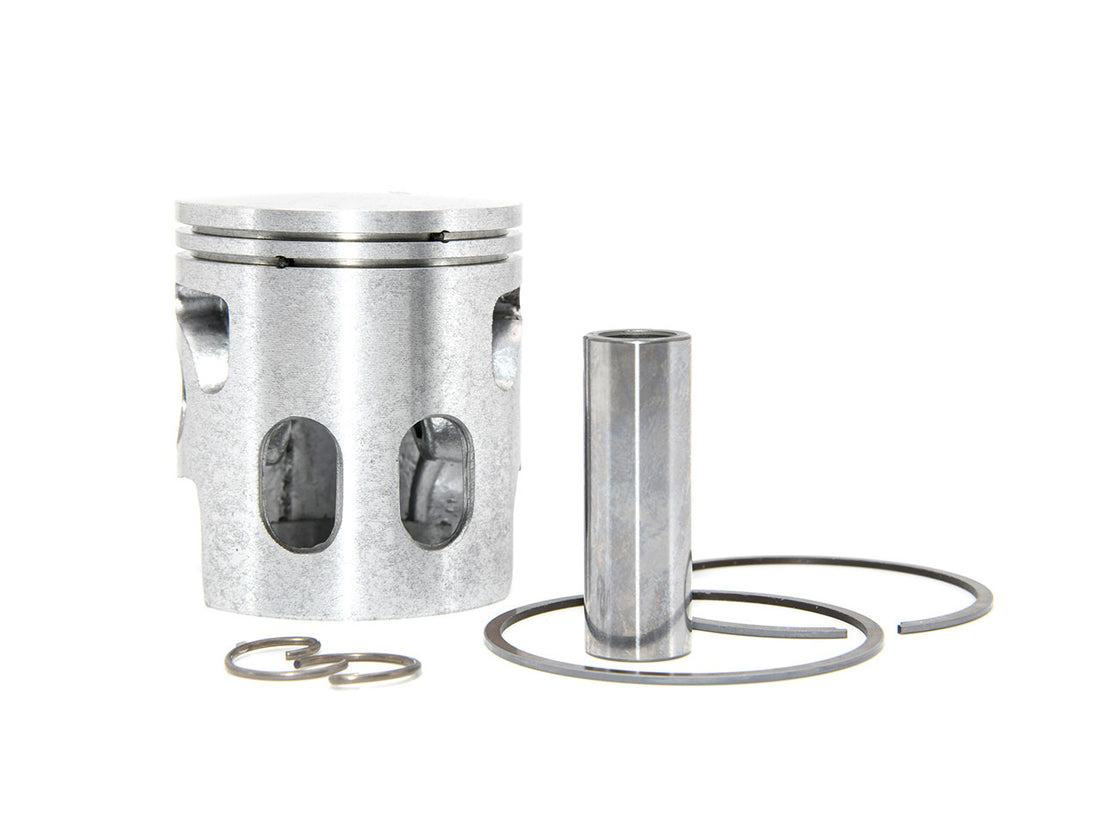Barikit Kolben für einen Yamaha DT 50cc Moped Motor. Ein Kolbenbolzen sowie 2 Kolbenclips und ein Kolbenring.