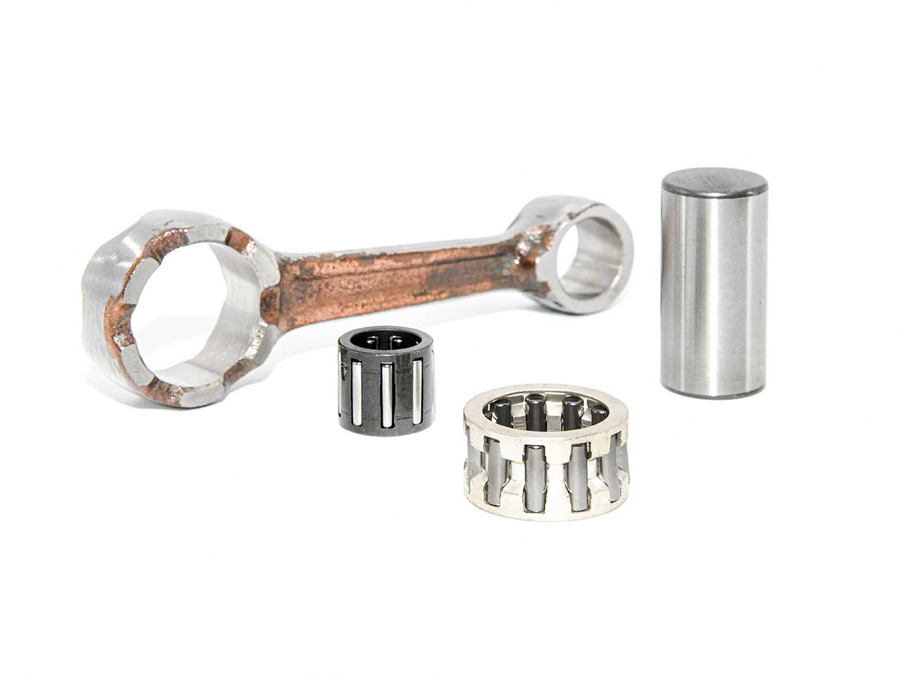 Barikit Pleuel für einen Vision Moped Motor. Ein Hubzapfen sowie 2 Nadellager.