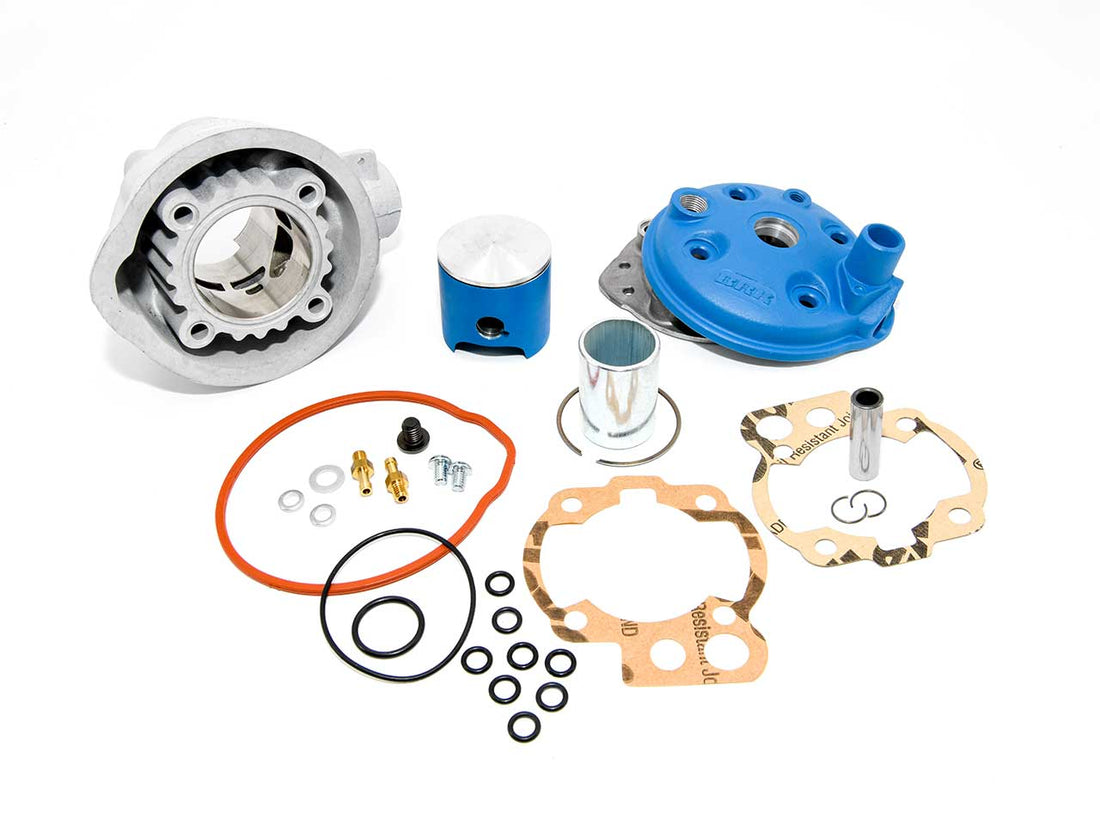 Barikit Tuning Zylinderkit. Zylinder, bluezafir Kolben, blauer Zylinderkopf sowie Dichtungssatz.